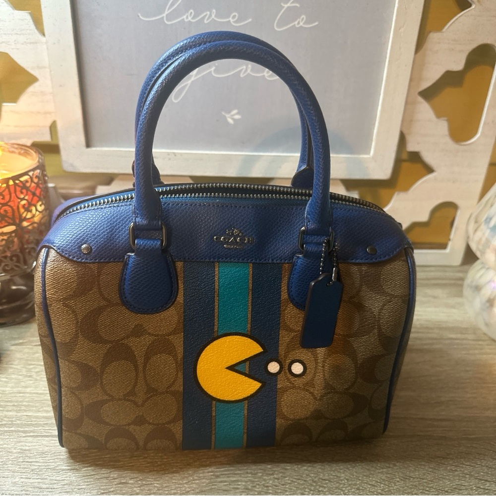COACH LIMITED EDITION PACMAN MINI BENNETT SATCHEL has been authenticated - Picture 10 of 11